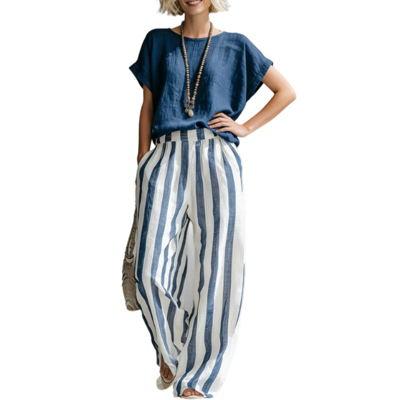 Zweiteiliges Lounge-Set für Damen im schicken Bohemian-Stil