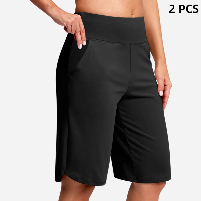 ⏰Letzter Tag des Schlussverkaufs – 49 % Rabatt🔥Yoga-Shorts für Damen mit hoher Taille und Taschen