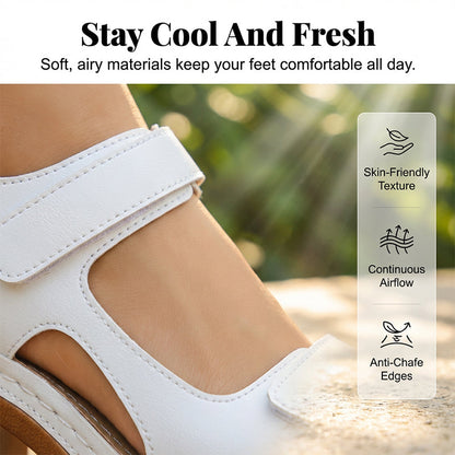 👡 50% RABATT! ☀️ Plateausandalen für Frauen – Voll Verstellbar, Antirutsch & Wolkenweicher Komfort Für Perfekte Sommertage 💃