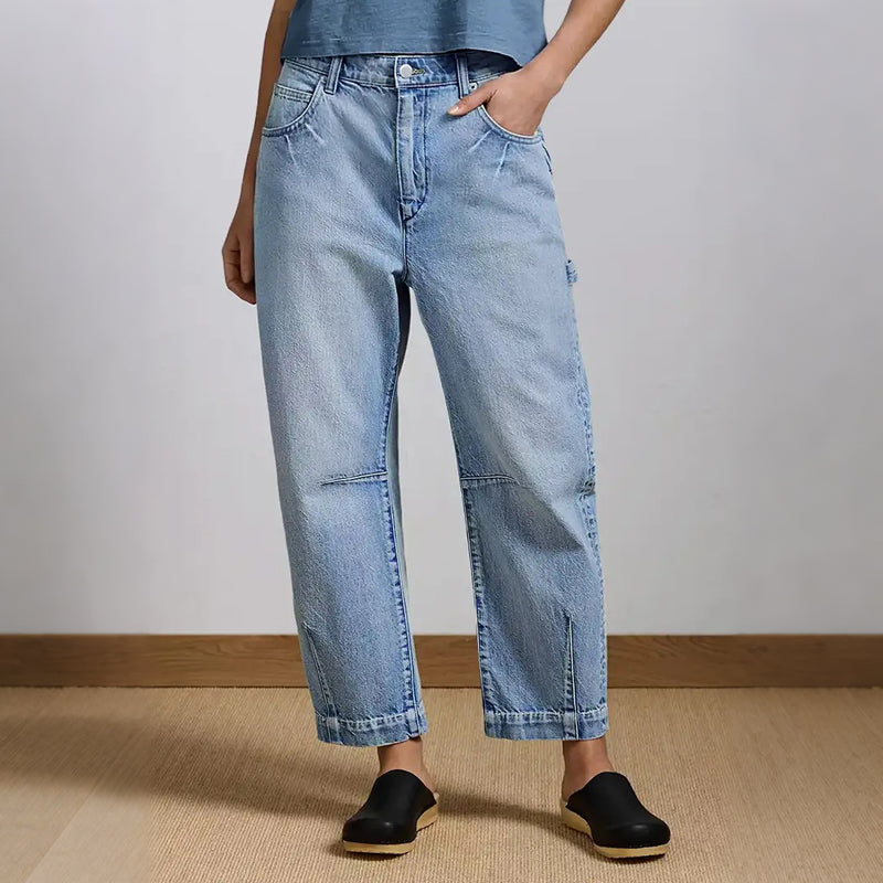 Bequeme, figurbetonte Jeanshose aus Stretch-Denim