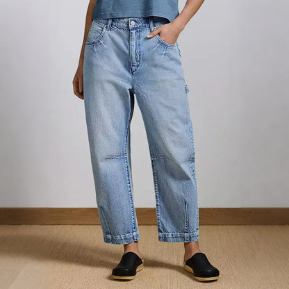 Bequeme, figurbetonte Jeanshose aus Stretch-Denim