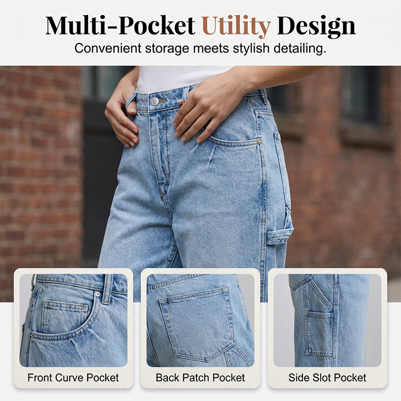 Bequeme, figurbetonte Jeanshose aus Stretch-Denim
