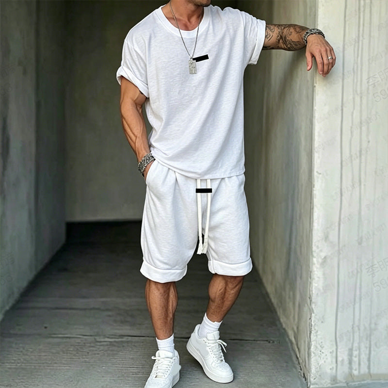 Herren Freizeit-Set – T-Shirt & Shorts – lässig & bequem👕🩳