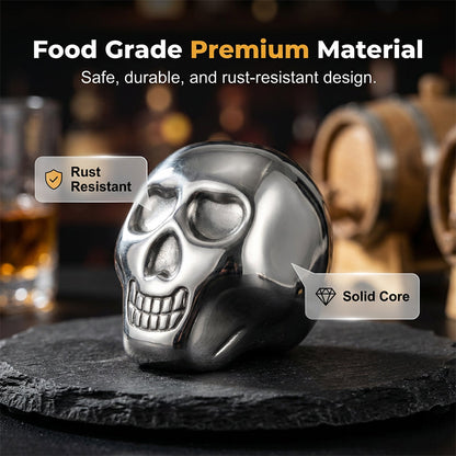 Wiederverwendbare Totenkopf-Eiswürfel für Whisky und Cocktails