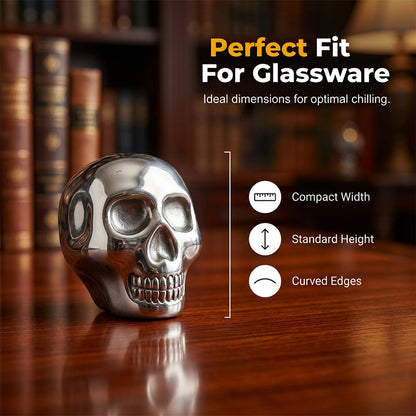 Wiederverwendbare Totenkopf-Eiswürfel für Whisky und Cocktails