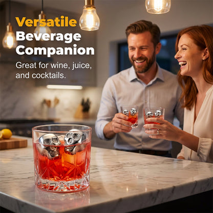 Wiederverwendbare Totenkopf-Eiswürfel für Whisky und Cocktails