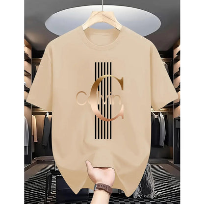 Herren-T-Shirt mit auffälligem Schriftzug-Print