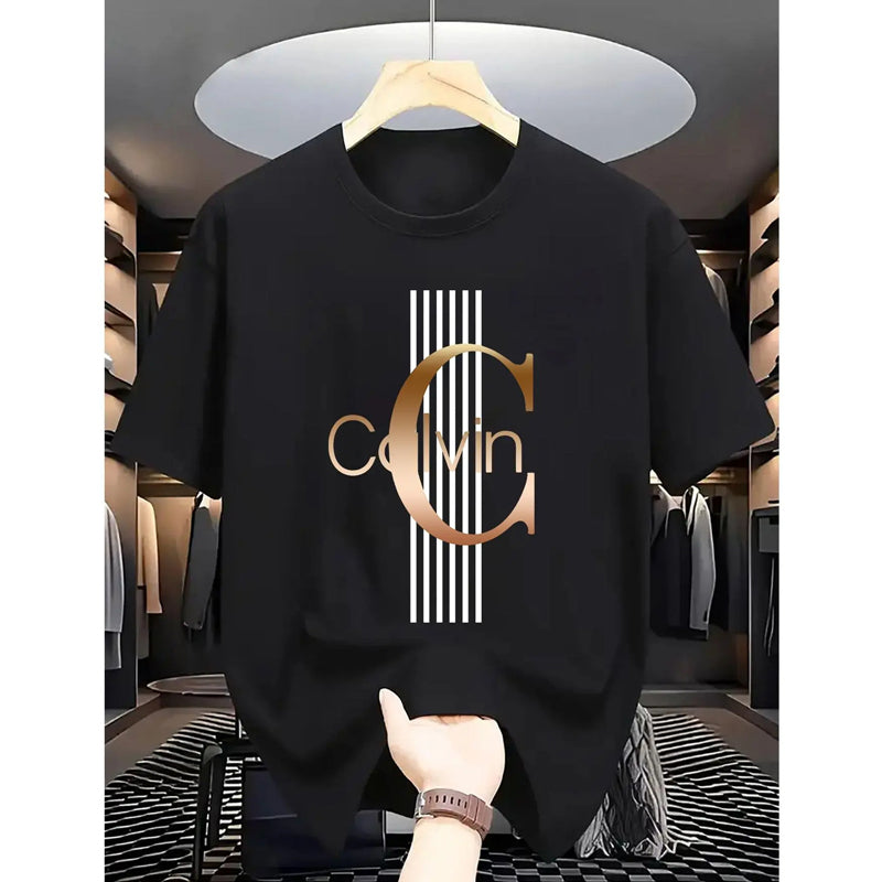 Herren-T-Shirt mit auffälligem Schriftzug-Print