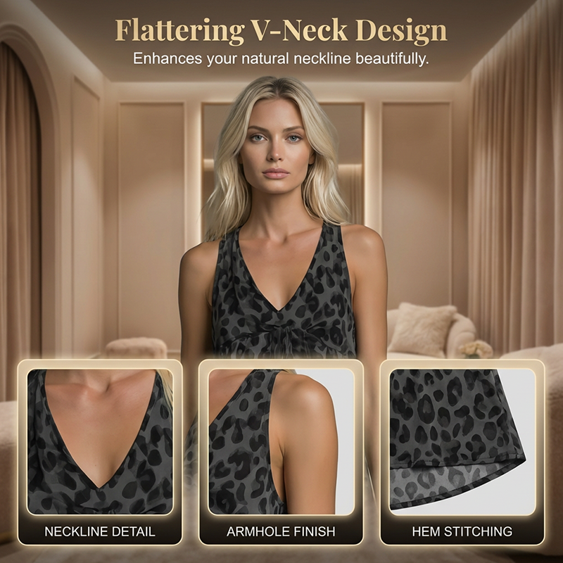 Set aus ärmellosem Neckholder-Top und Hose mit weitem Bein