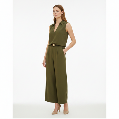 🔥50% Rabatt👗👖Büro-Set aus zwei Teilen – elegant, bequem & vielseitig – Größen S bis 5XL in Braun & Olivgrün