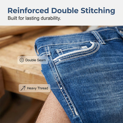 👖 AUSSERGEWÖHNLICHE AKTION 50% RABATT! ⏰ Herren Jeans mit Doppelnaht & Hoher Elastizität – Moderner Schnitt & Komfort – Strapazierfähiger Stretch-Stoff – Ideal für den Alltag oder Reisen – Zeitloser & Schlanker Look ✨🔥🛒