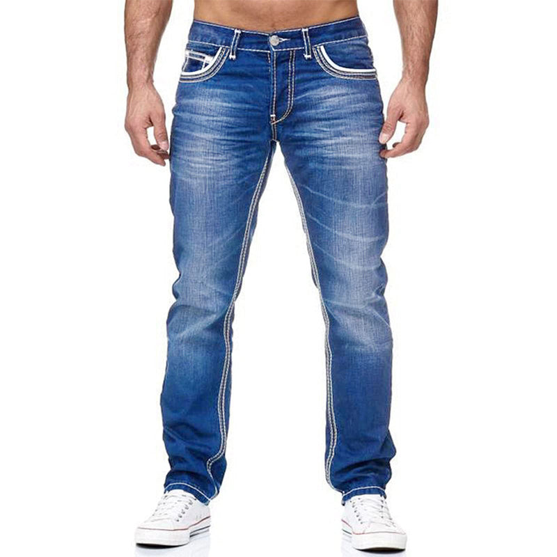 👖 AUSSERGEWÖHNLICHE AKTION 50% RABATT! ⏰ Herren Jeans mit Doppelnaht & Hoher Elastizität – Moderner Schnitt & Komfort – Strapazierfähiger Stretch-Stoff – Ideal für den Alltag oder Reisen – Zeitloser & Schlanker Look ✨🔥🛒