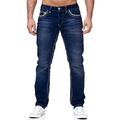 👖 AUSSERGEWÖHNLICHE AKTION 50% RABATT! ⏰ Herren Jeans mit Doppelnaht & Hoher Elastizität – Moderner Schnitt & Komfort – Strapazierfähiger Stretch-Stoff – Ideal für den Alltag oder Reisen – Zeitloser & Schlanker Look ✨🔥🛒