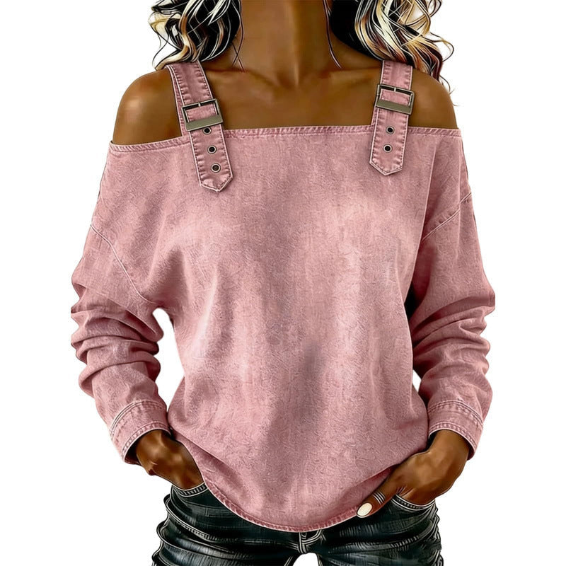 👕 NUR FÜR BEGRENZTE ZEIT: 49 % RABATT! ✨ Damen-Jeans-Top – breite Träger, modisch, lässig ✨
