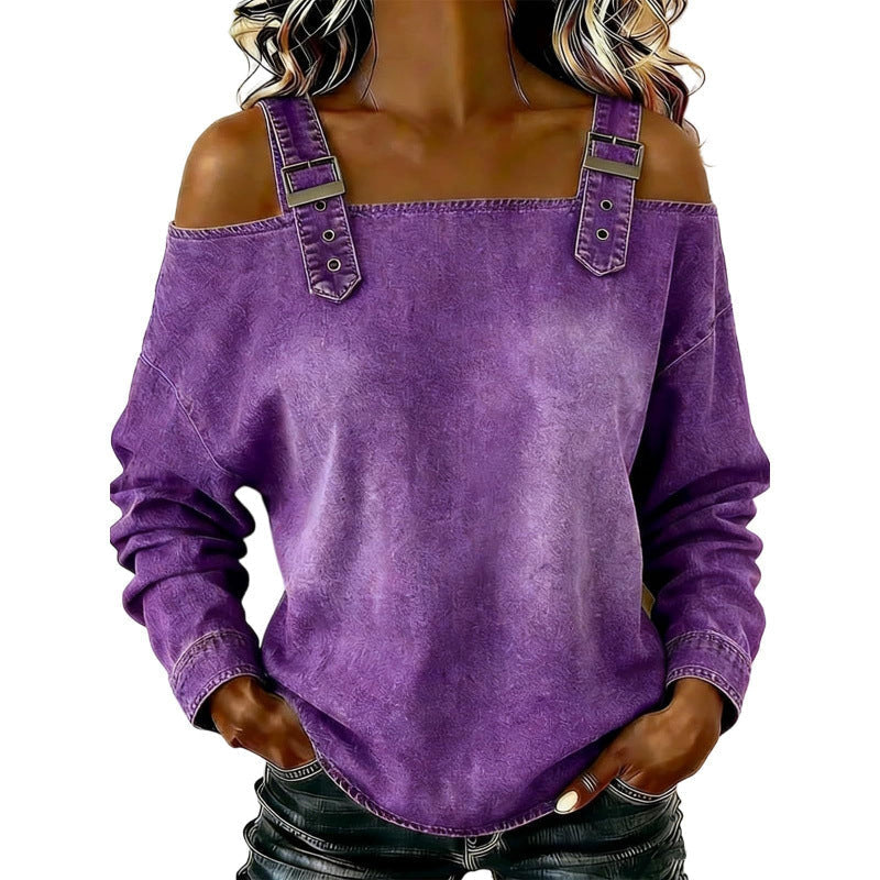 👕 NUR FÜR BEGRENZTE ZEIT: 49 % RABATT! ✨ Damen-Jeans-Top – breite Träger, modisch, lässig ✨