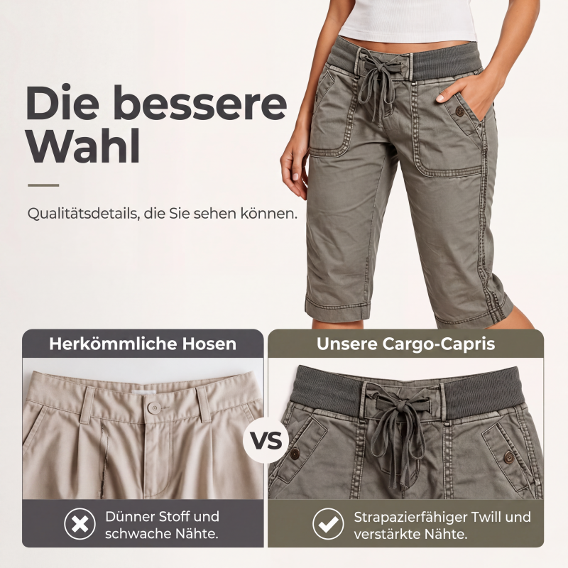 Legere Denim-Caprihosen für Damen