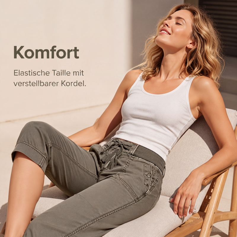 Legere Denim-Caprihosen für Damen