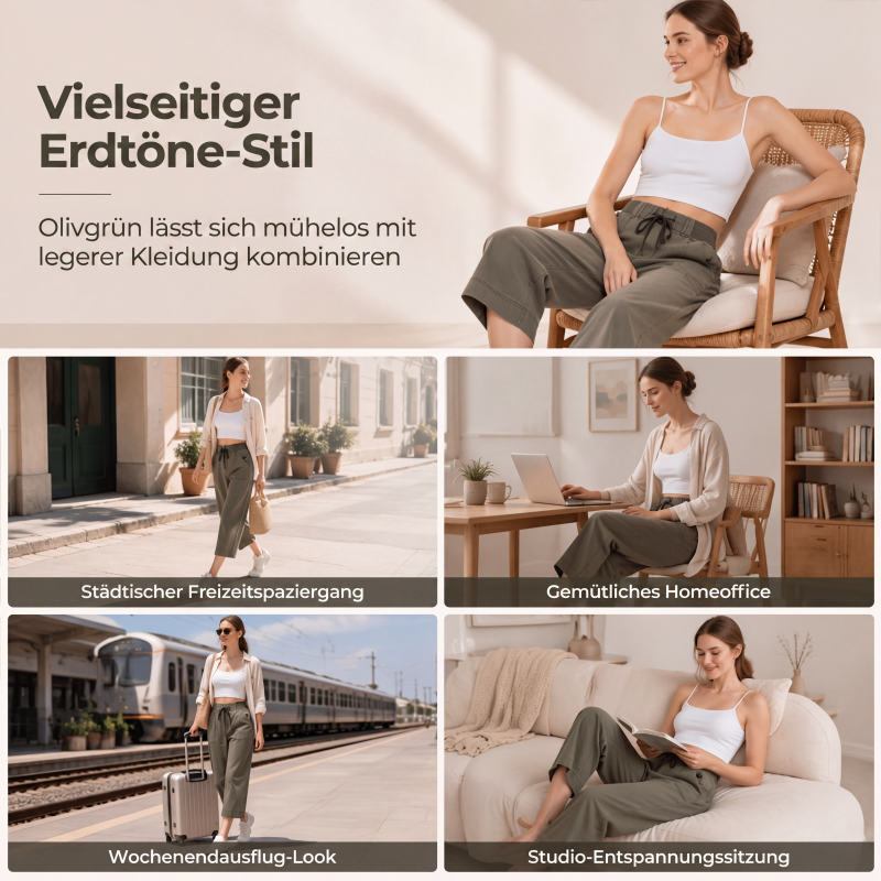 Legere Denim-Caprihosen für Damen