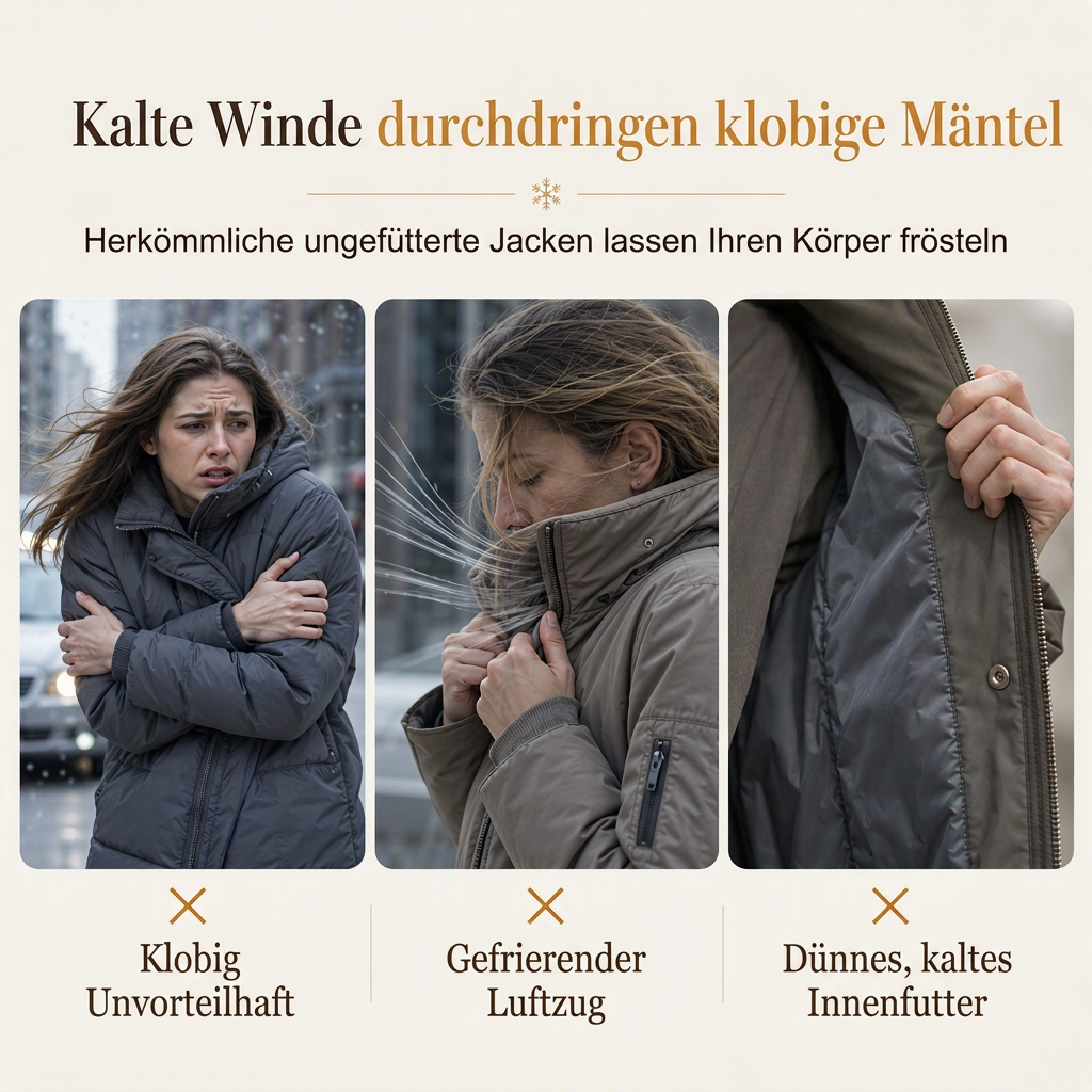 Winterliche Kunstfell-Parka für Damen