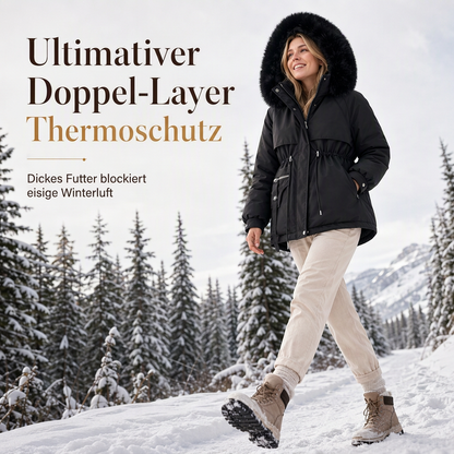 Winterliche Kunstfell-Parka für Damen