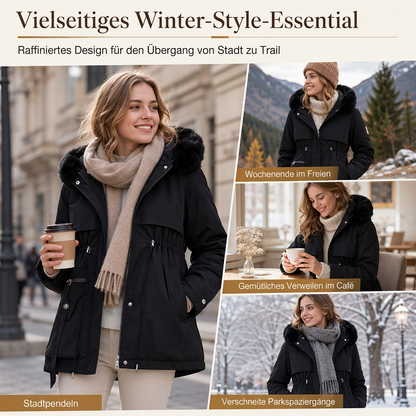 Winterliche Kunstfell-Parka für Damen