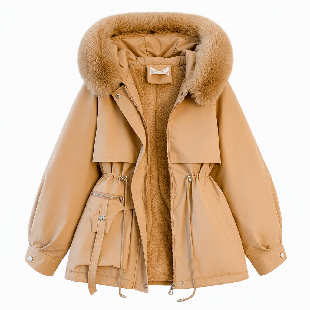Winterliche Kunstfell-Parka für Damen
