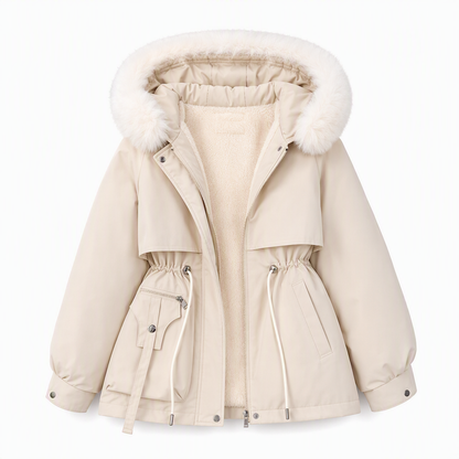 Winterliche Kunstfell-Parka für Damen