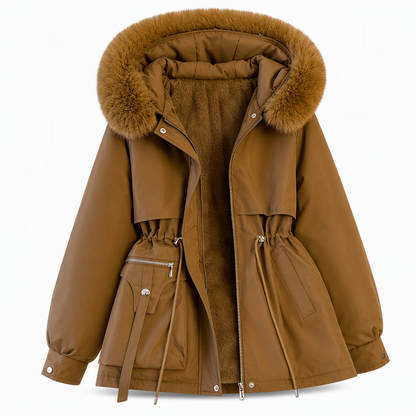 Winterliche Kunstfell-Parka für Damen