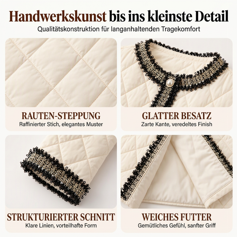 Steppjacke für Damen, mittellang, Wattierung