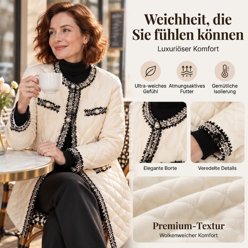 Steppjacke für Damen, mittellang, Wattierung