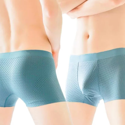 Cooler Netz-Boxerslip aus gefrorener Seide【Kaufen Sie 1 und erhalten Sie 2 gratis】