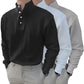 Langarm-Poloshirt Gentleman\'s Simple Basic Stehkragen
