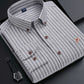 Hochwertige Baumwolle - Langärmeliges gestreiftes Hemd für Männer