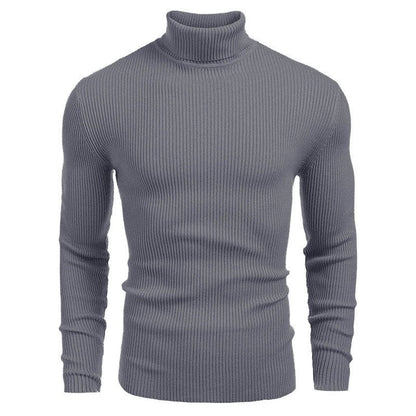 Rollkragen-Strickpullover für Herren im Winter